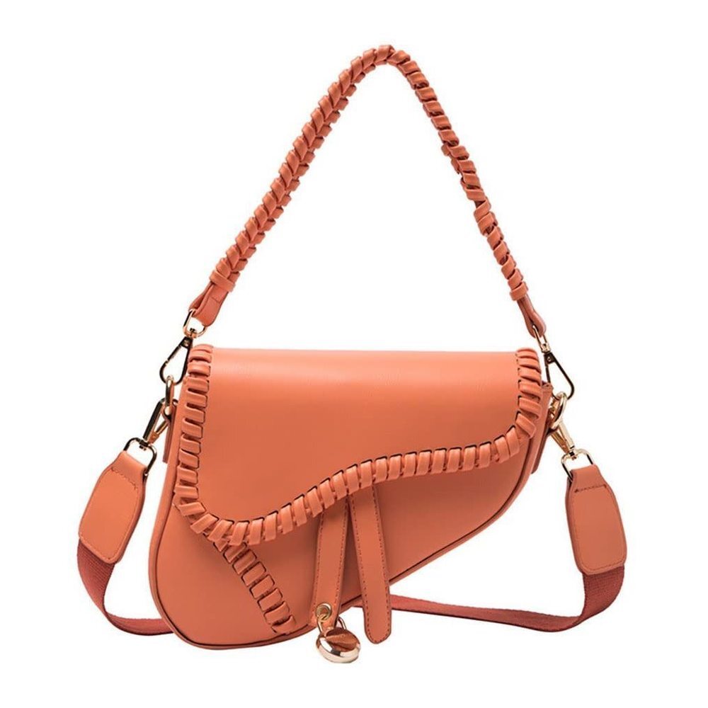 Elegant Trendy Saddle Strap Satchel Clutch Bag Underarm Bag Satchel Bag Crossb